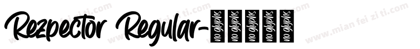 Rezpector Regular字体转换